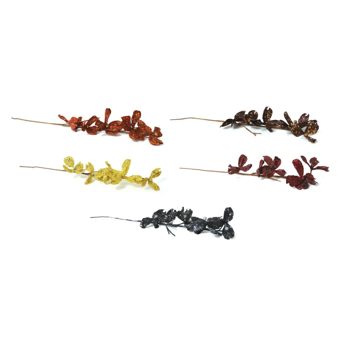 Glittery Colored Floral Decoration Branch
