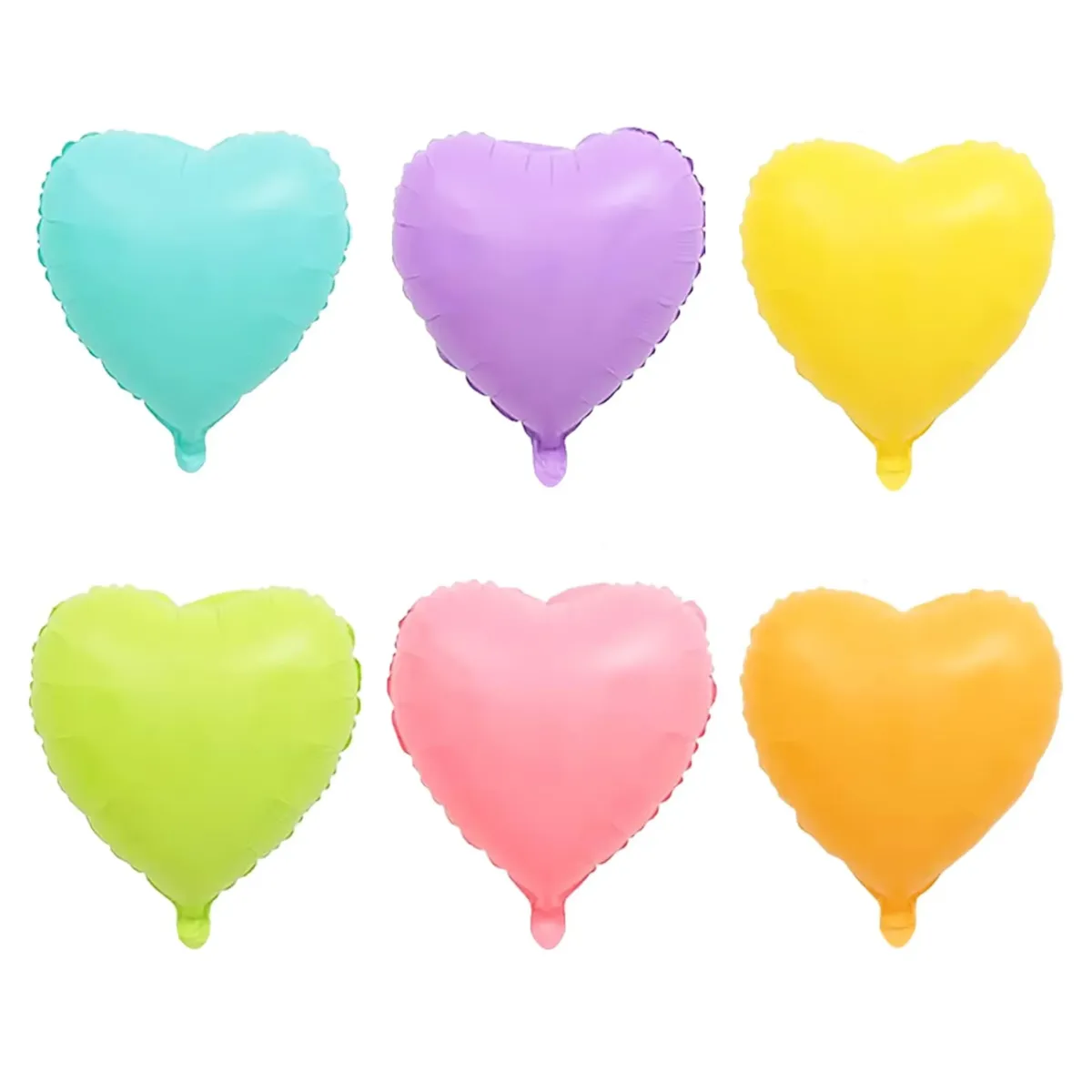 Pastel Heart Foil Balloon – Sweet & Dreamy Decoration