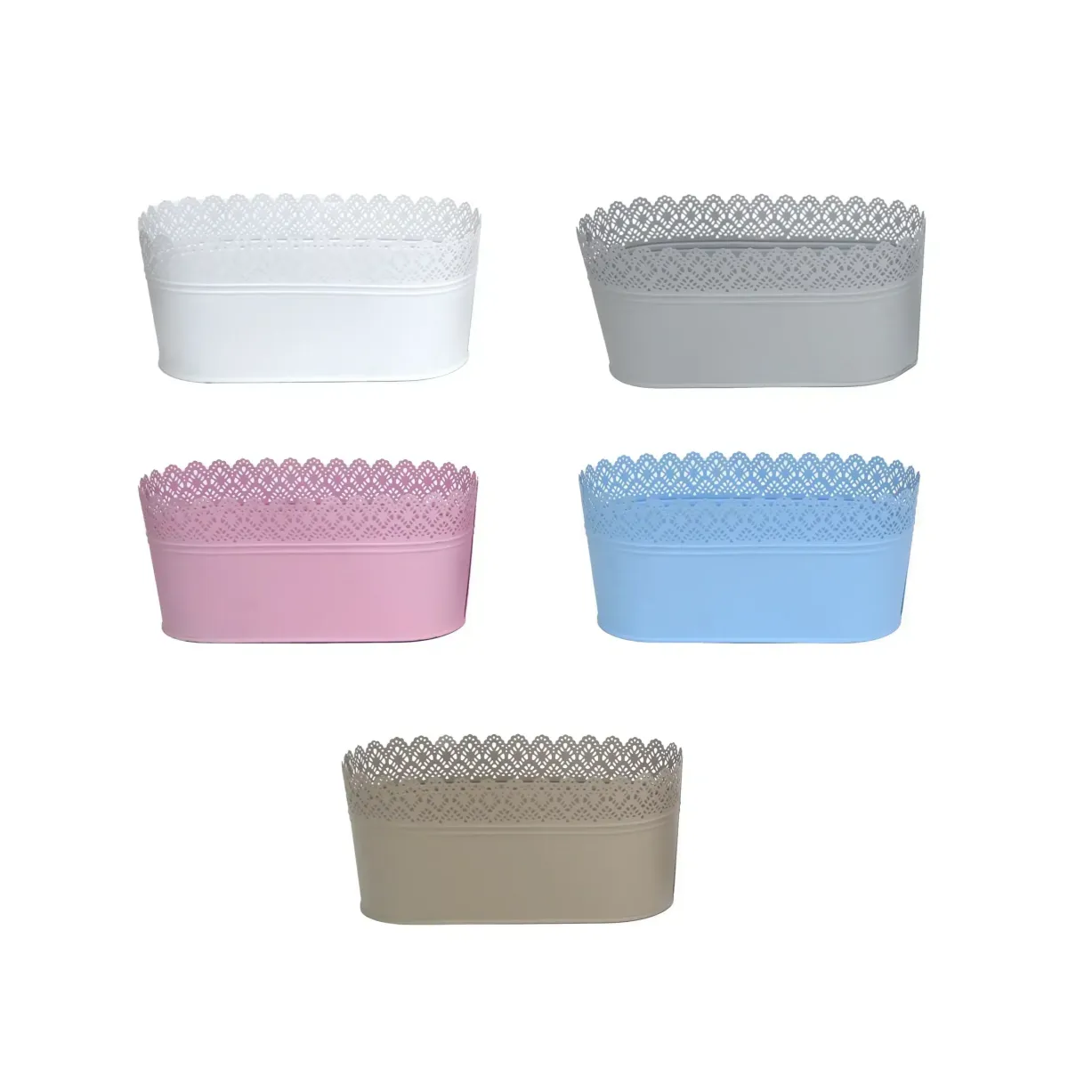 Top Engraved  Oval Colored Bucket