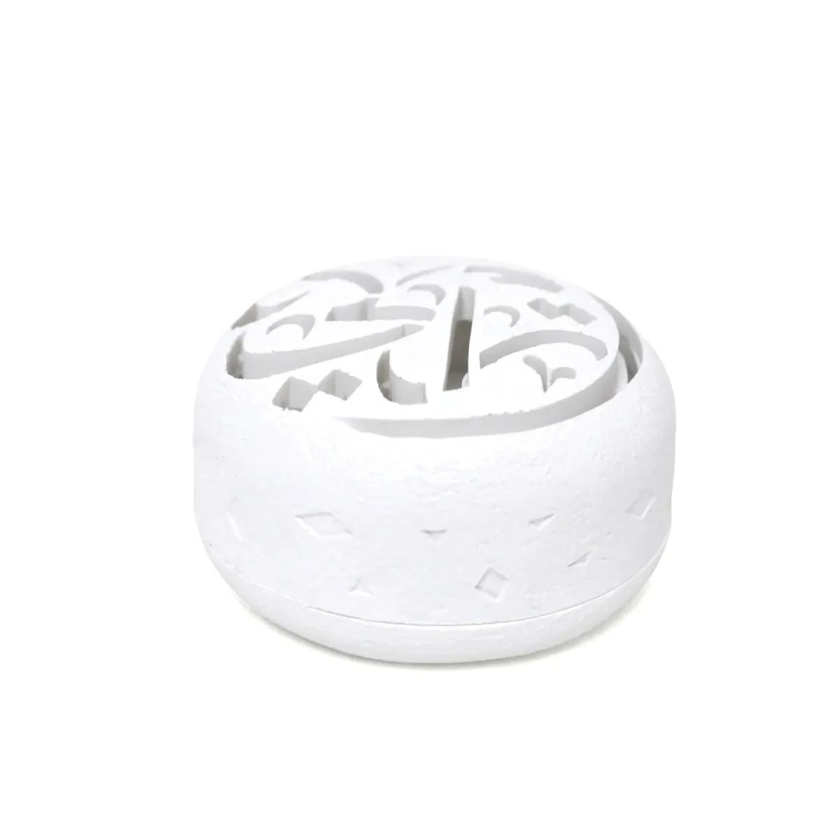 White Calligraphy Burner – Elegant Décor Burner