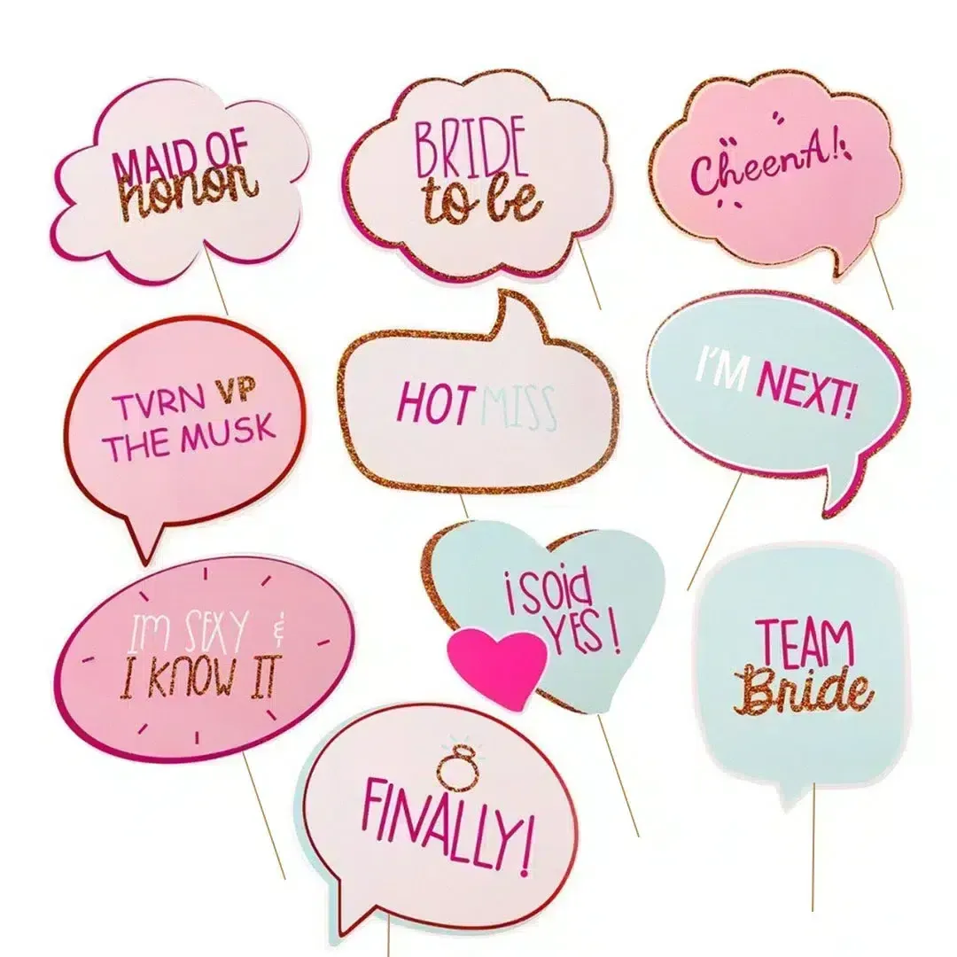 “I Said Yes” Props on Sticks – Celebrate Your Engagement with Joy!