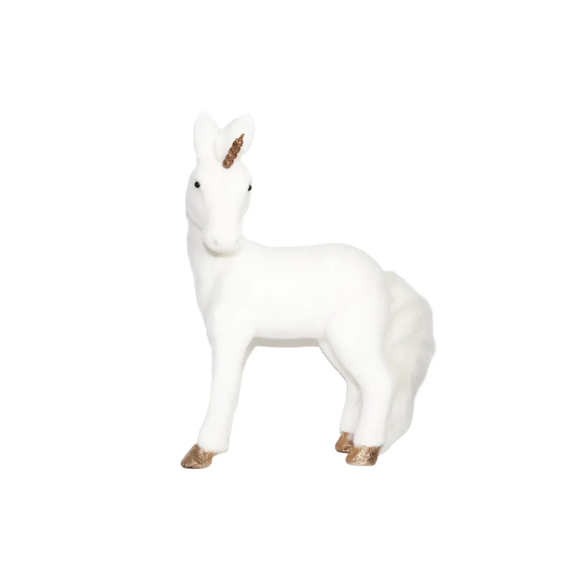 Snow Furry Unicorn Horse