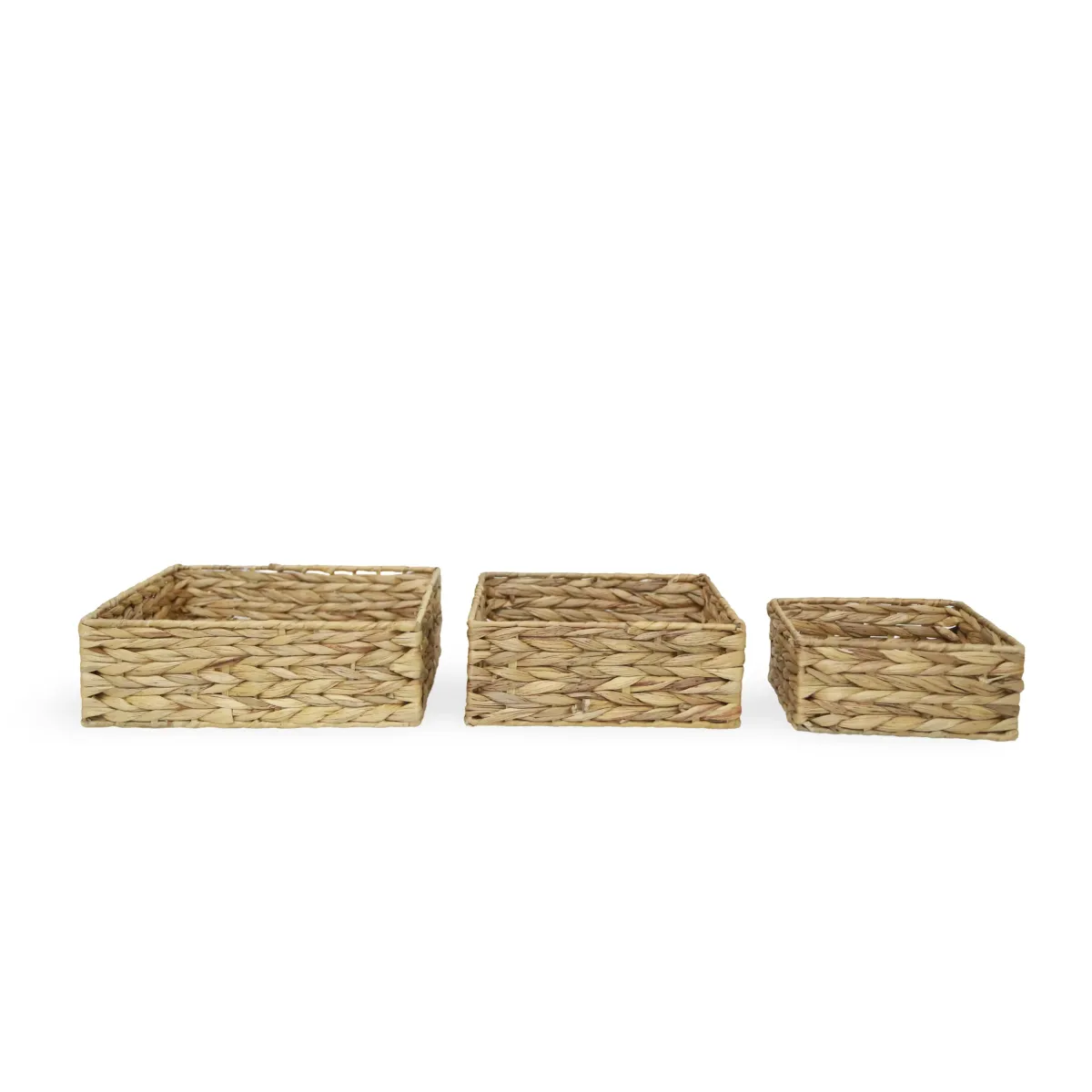 Square Natural Willow Basket Set