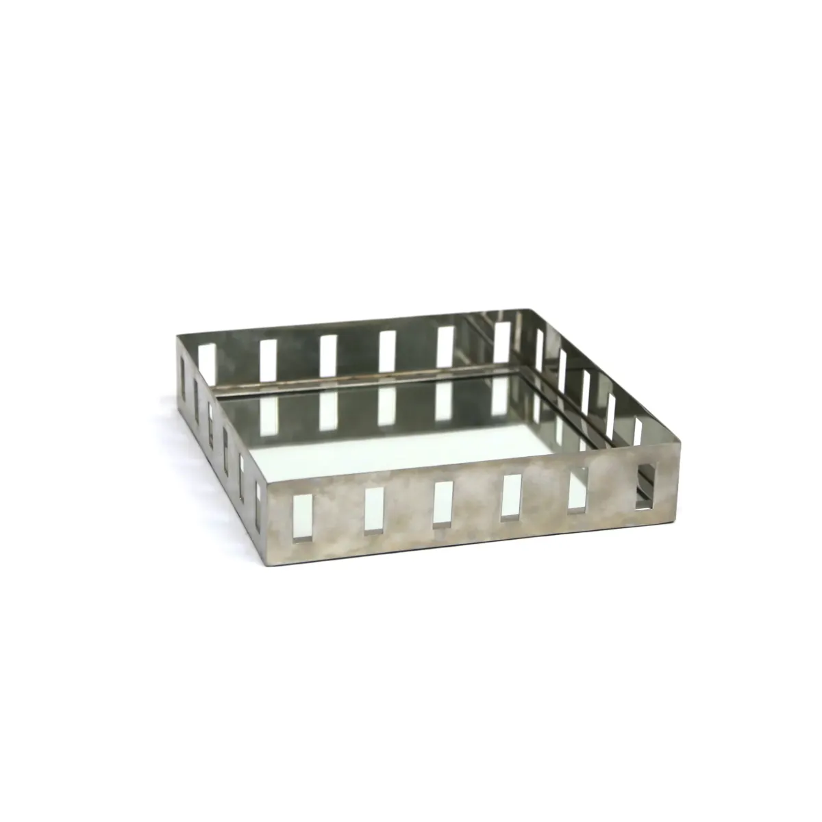 Square Mirror Stainless Steel Tray