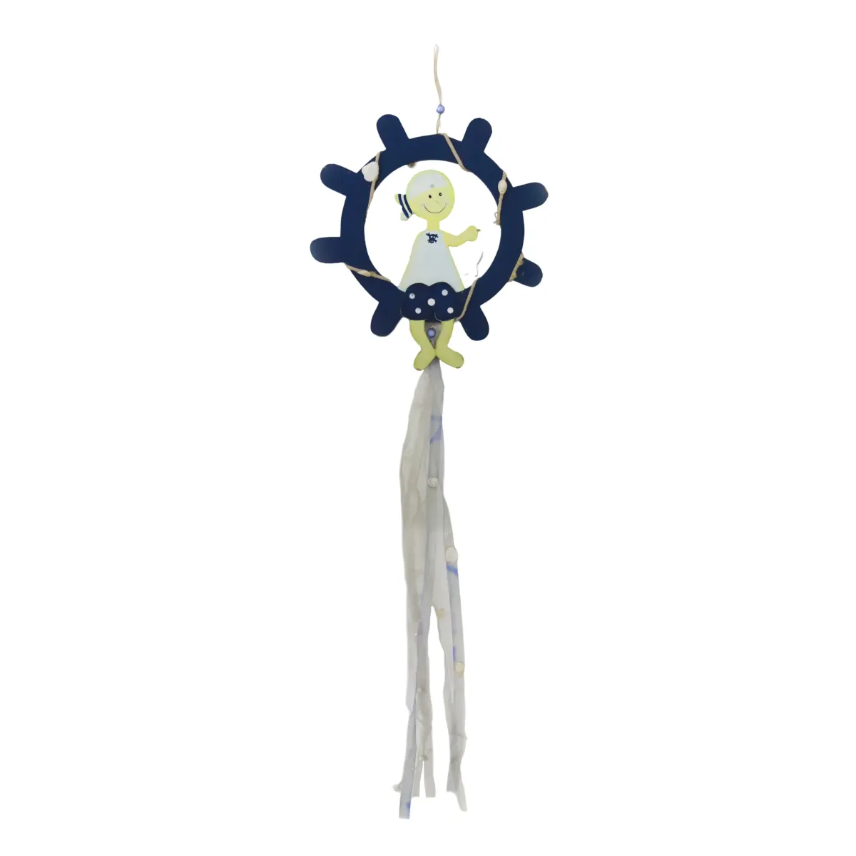 Girl Sailing Wreath Wall Decoration