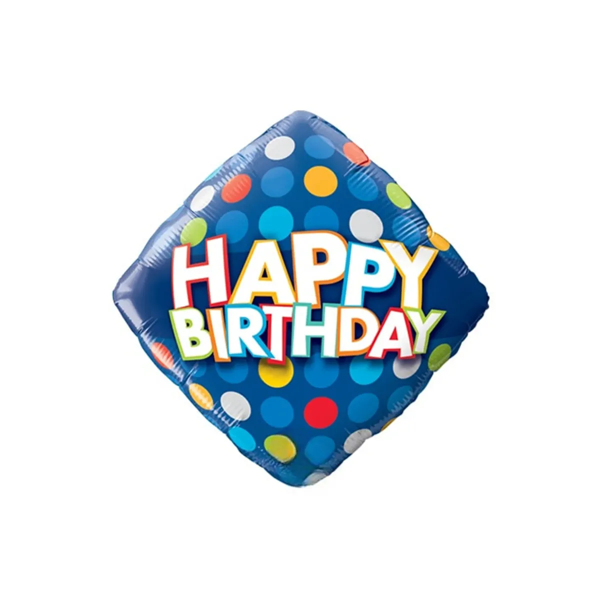Dotted Diamond “Happy Birthday” Balloon – Celebrate with Playful Elegance!