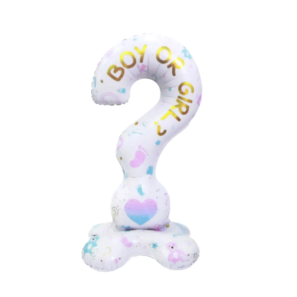 Boy or Girl Foil Balloon Gender Reveal Decor