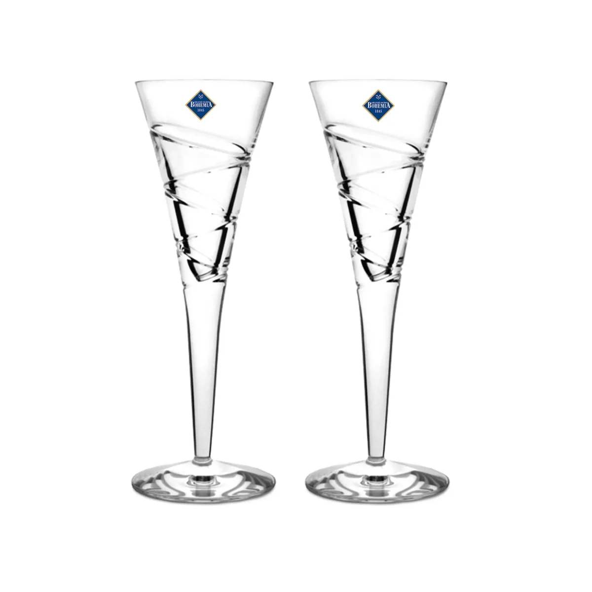 Transparent Bohemia Long Crystal Goblet With Legs