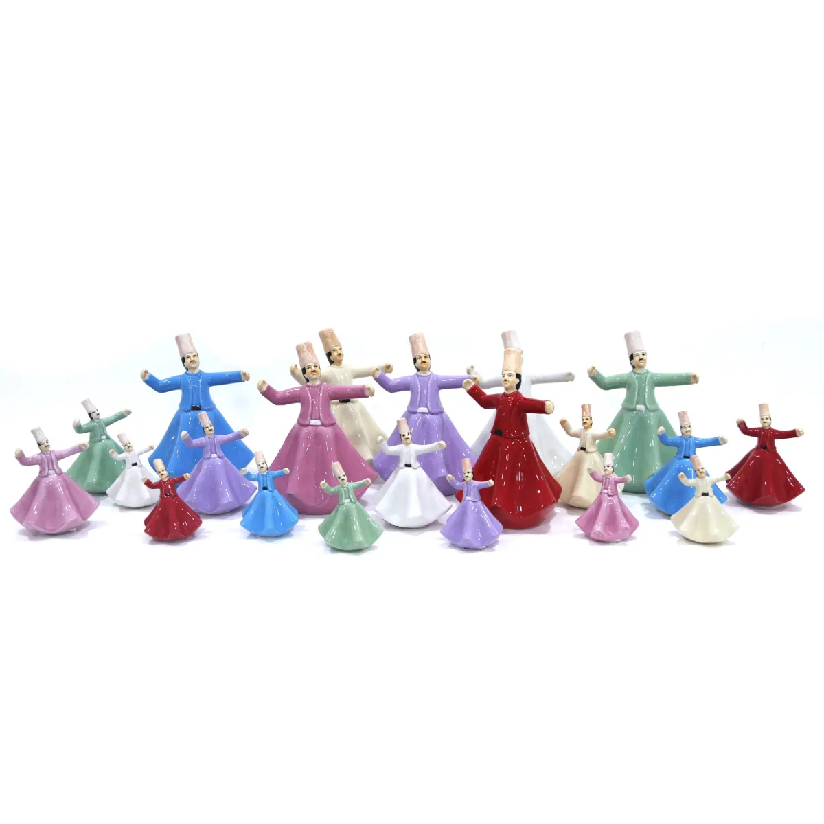 Dancing Mawlawi Ceramic Decoration – Elegant Islamic Decorative Accent for Ramadan & Spiritual Home Décor