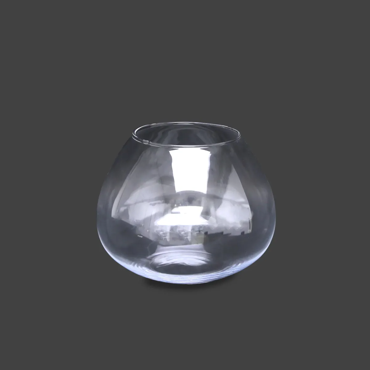 Transparent Semi-Pearl Bowl Glassware – Add Iridescent Elegance to Your Decor!
