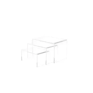 Plexi Stand Set of 3 for Display and Riser Use
