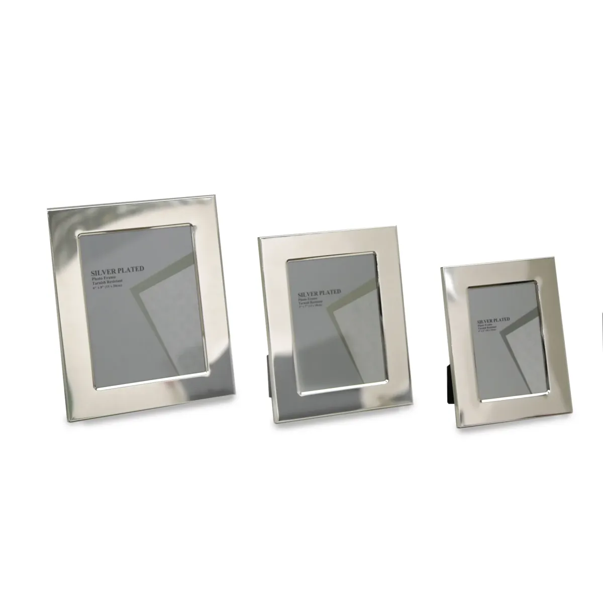 Thick Bordered Silver Plated Photo Frame