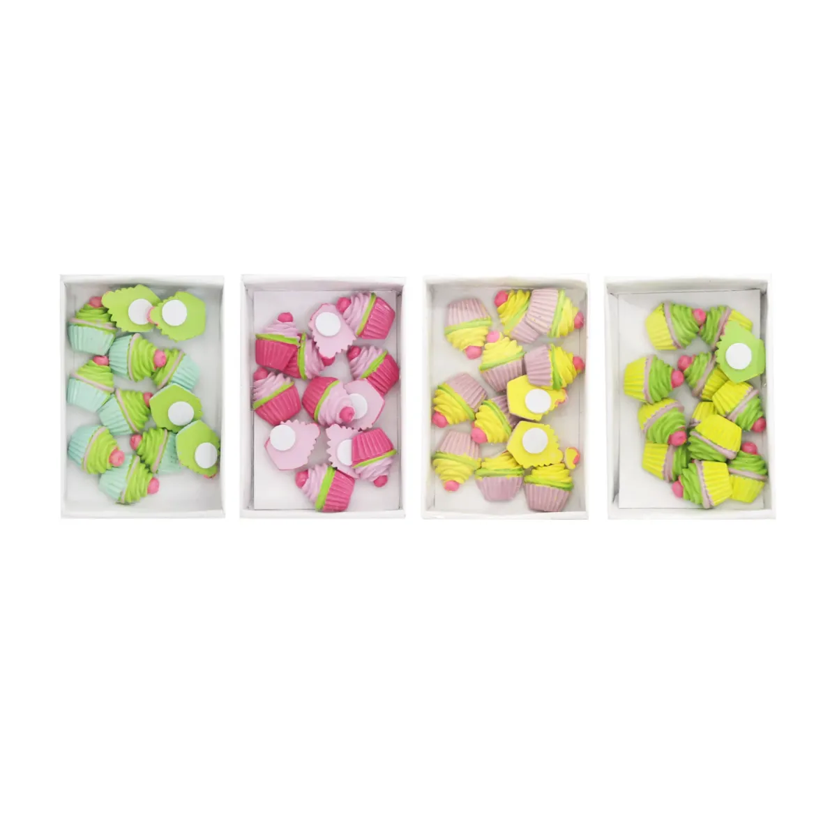 Dotted Topping Cupcake Motif – Pack of 12 (2.5 cm)
