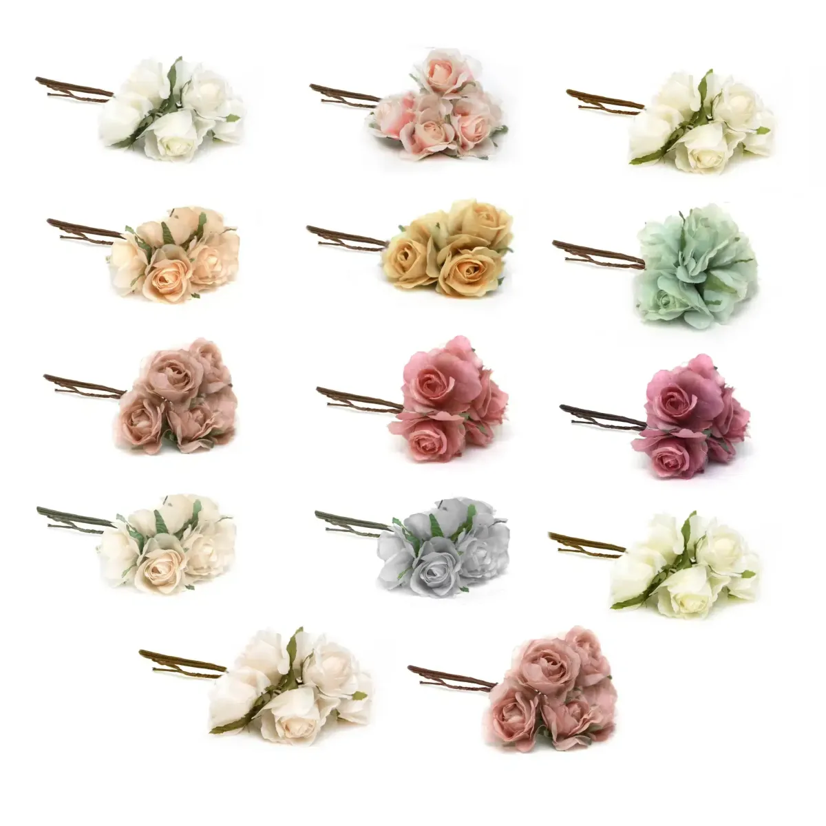 Single Satin & Organza Open Rose