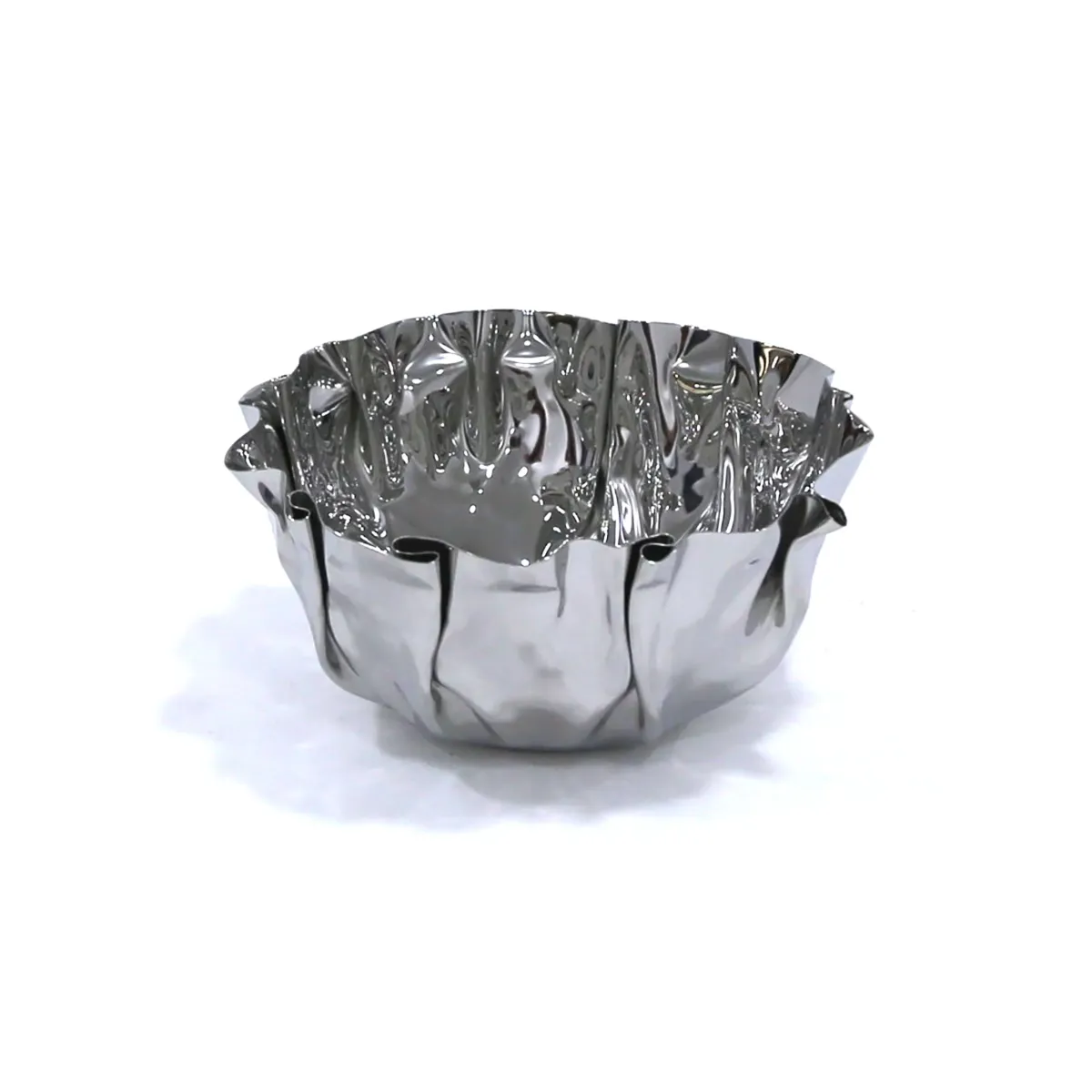 Stainless Steel Crimple Vase