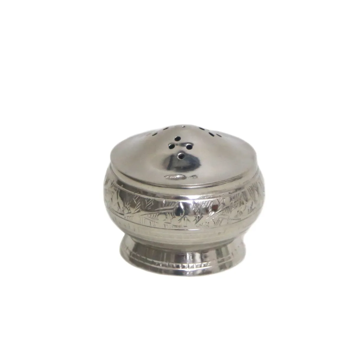 Elegant Ramadan Essence: Silver Incense Holder Souvenir with Decorative Cover