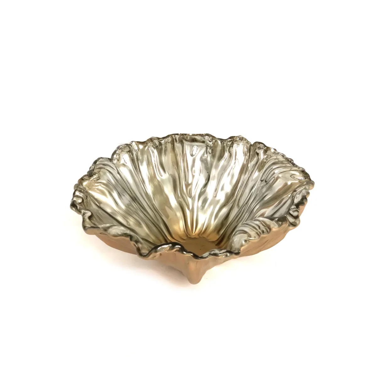Grey Olive Wavy Aegean Rim Deep Bowl