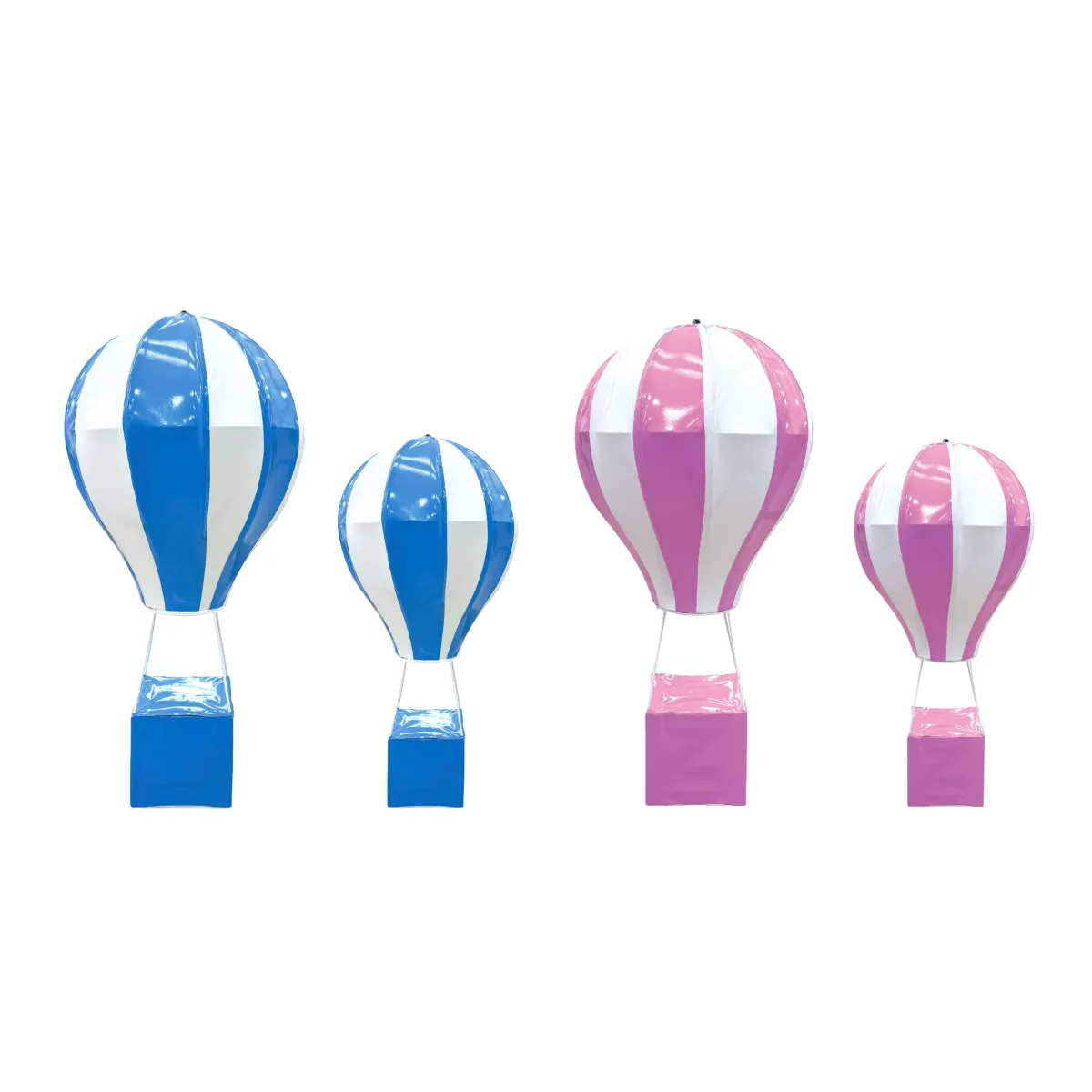 Wooden Air Balloon Cube Decor Baby Room Ornament
