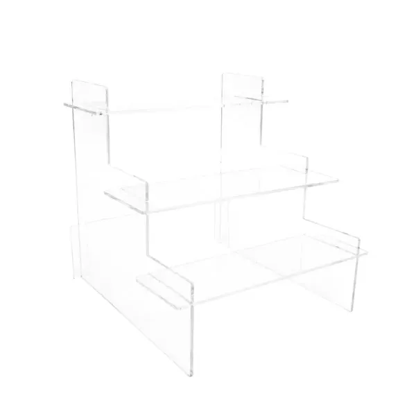 3 Levels Plexi Stand 30x35x32cm for Tiered Display