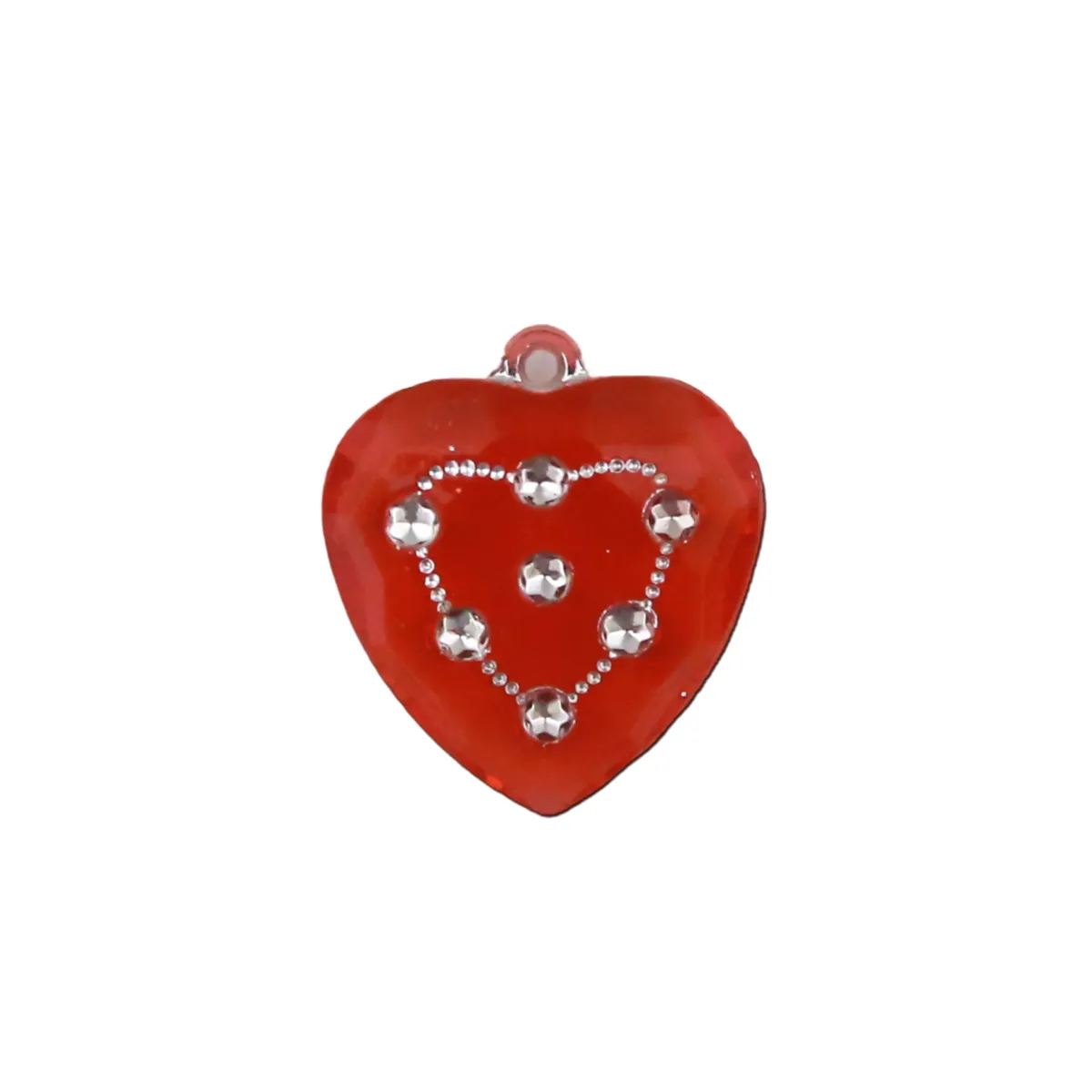 Red Strassed Heart Pendant – Sparkle with Passion and Elegance!