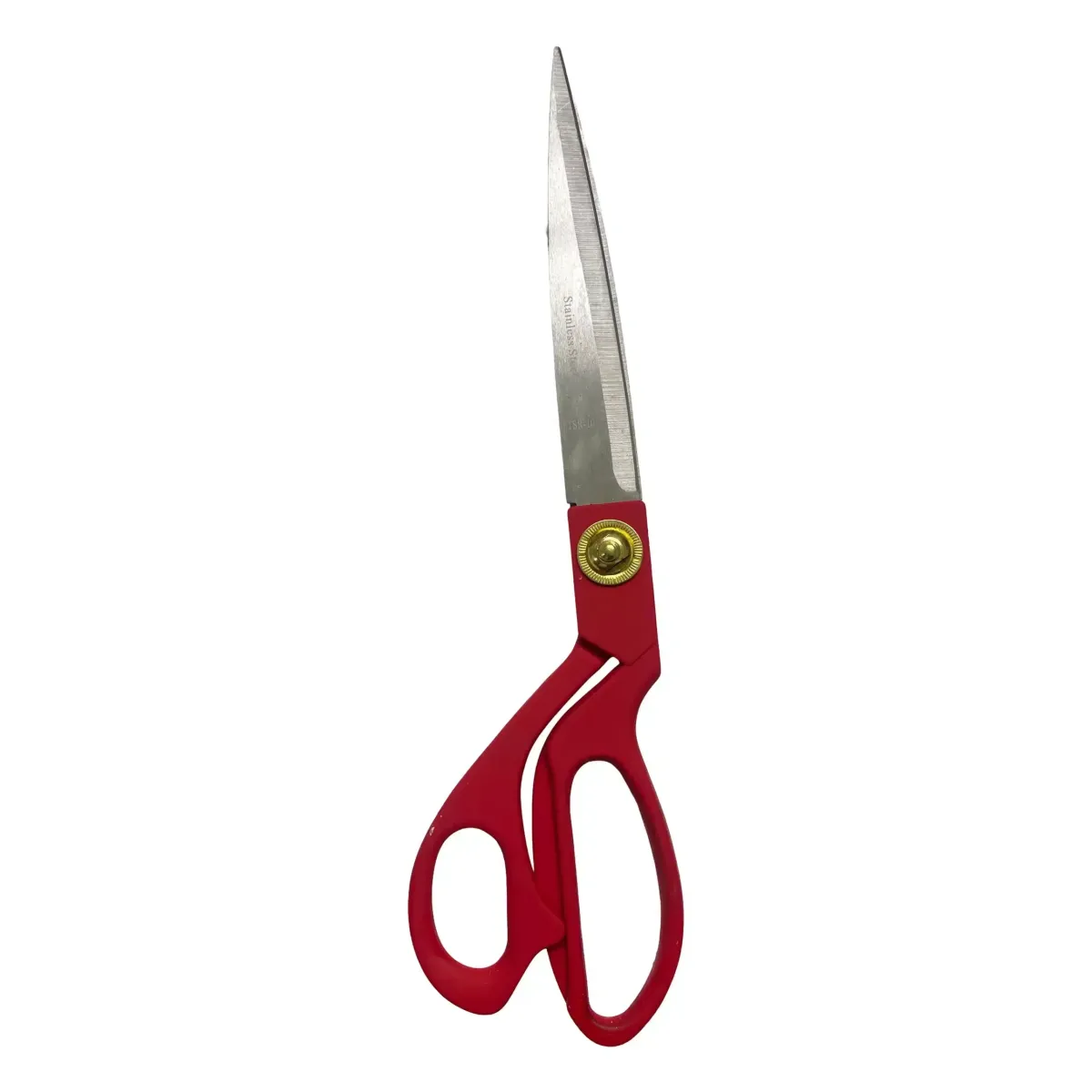 Red Handle Stainless Steel Scissors – Precision Cutting with a Pop of Color!