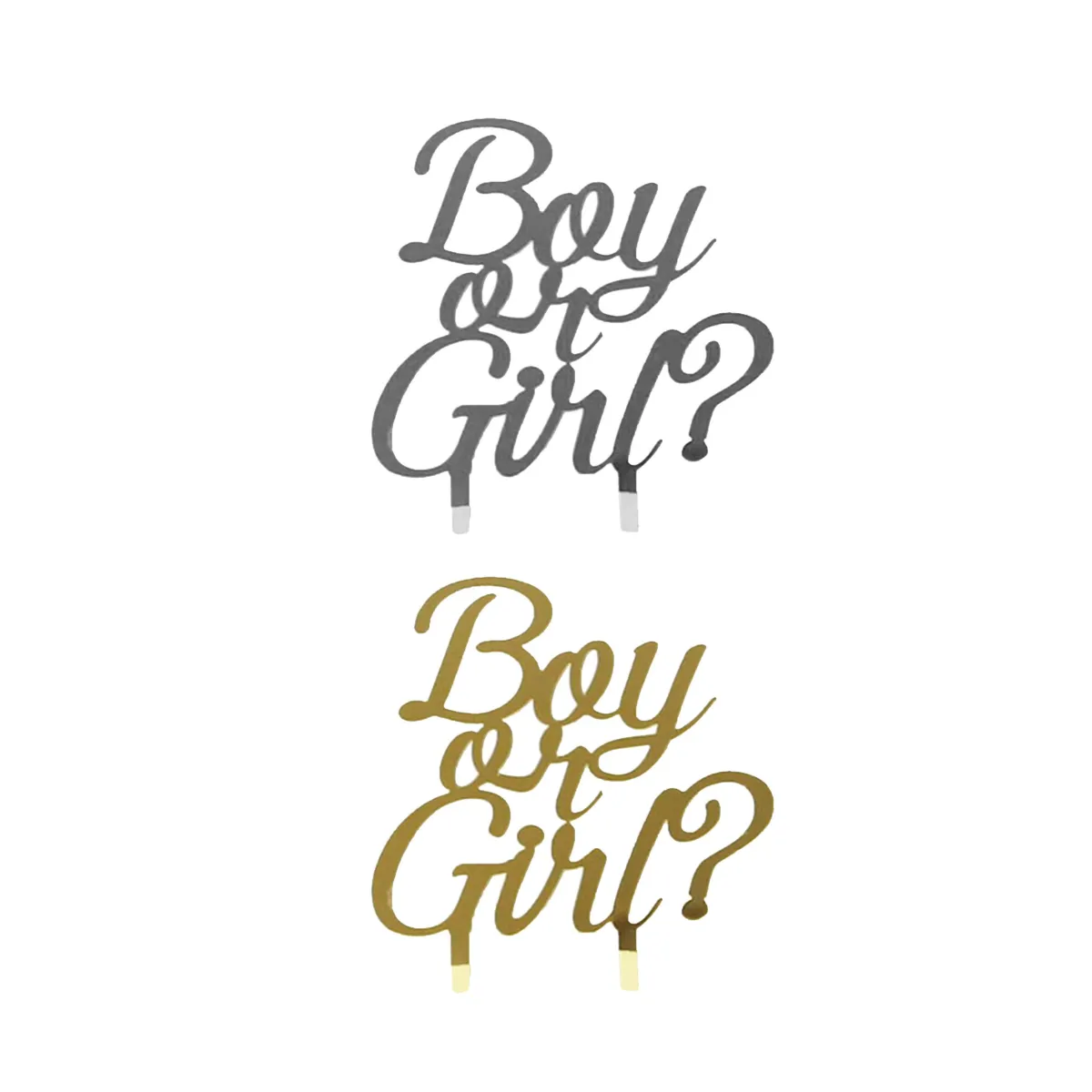 “It’s a Boy or Girl” Plexi Cake Topper – The Perfect Reveal!