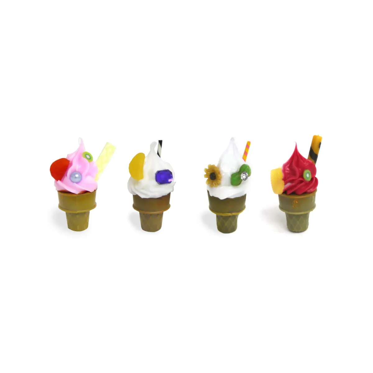 Mini Ice‑Cream Cone Motif – 12‑Piece Pack (4.5 cm)