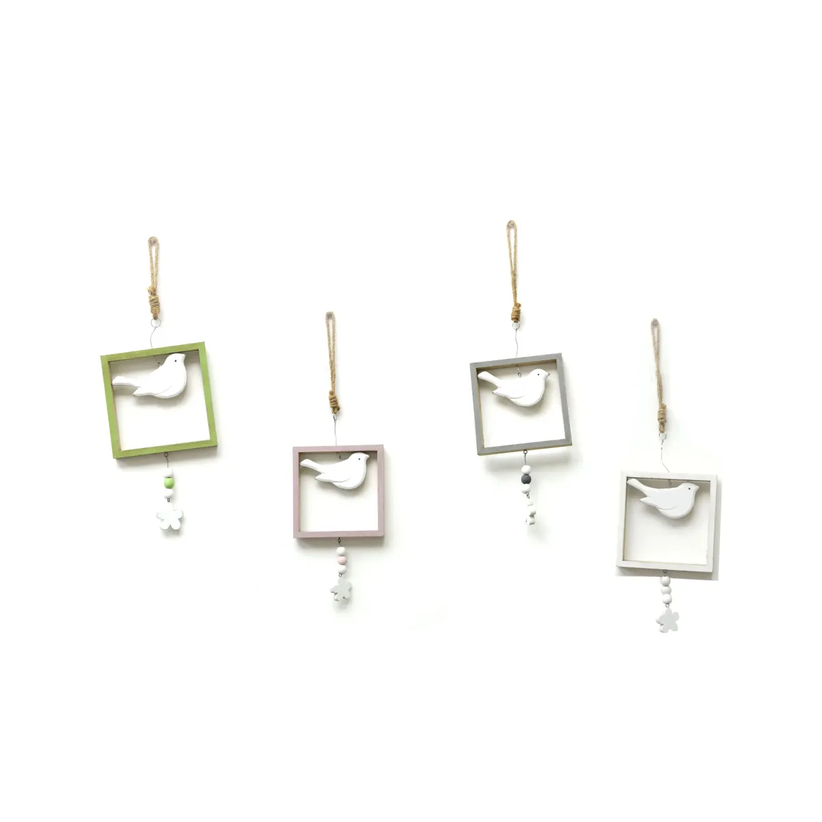 Hanging Bird Shape Inside Square