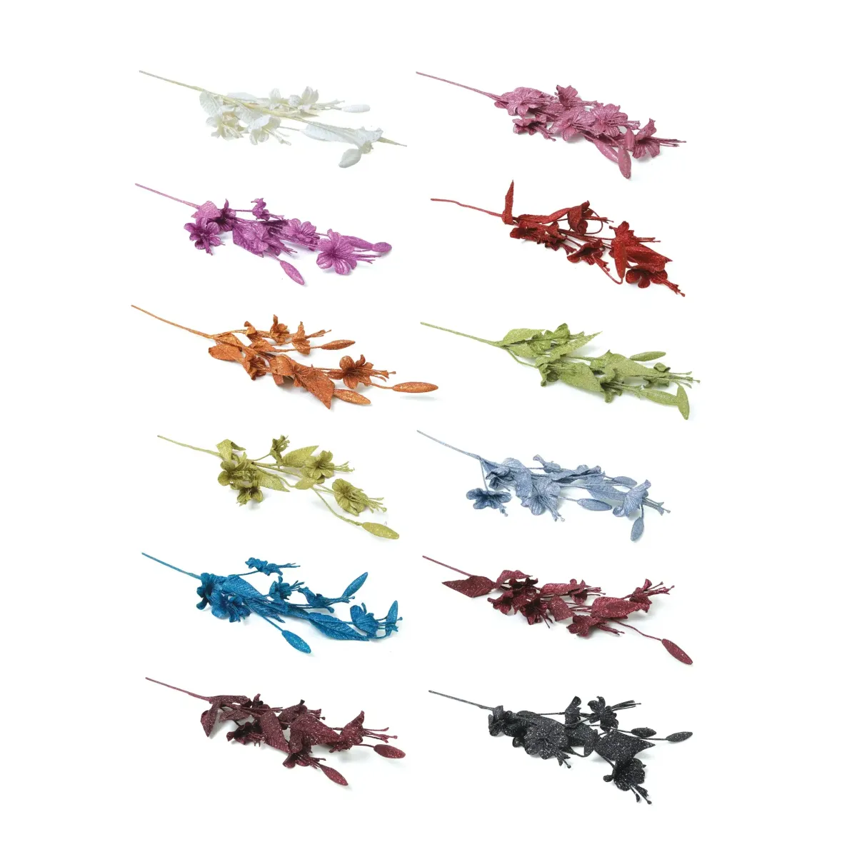 Glittered Bellflower Branch
