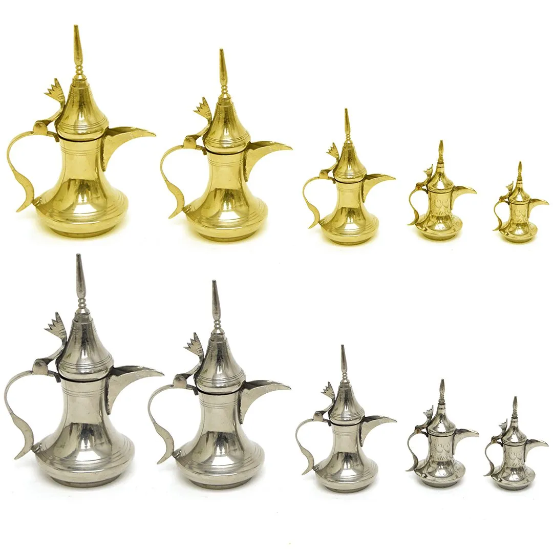 Elegant Silhouette: Long Hand Dallah Metal Decoration for Ramadan