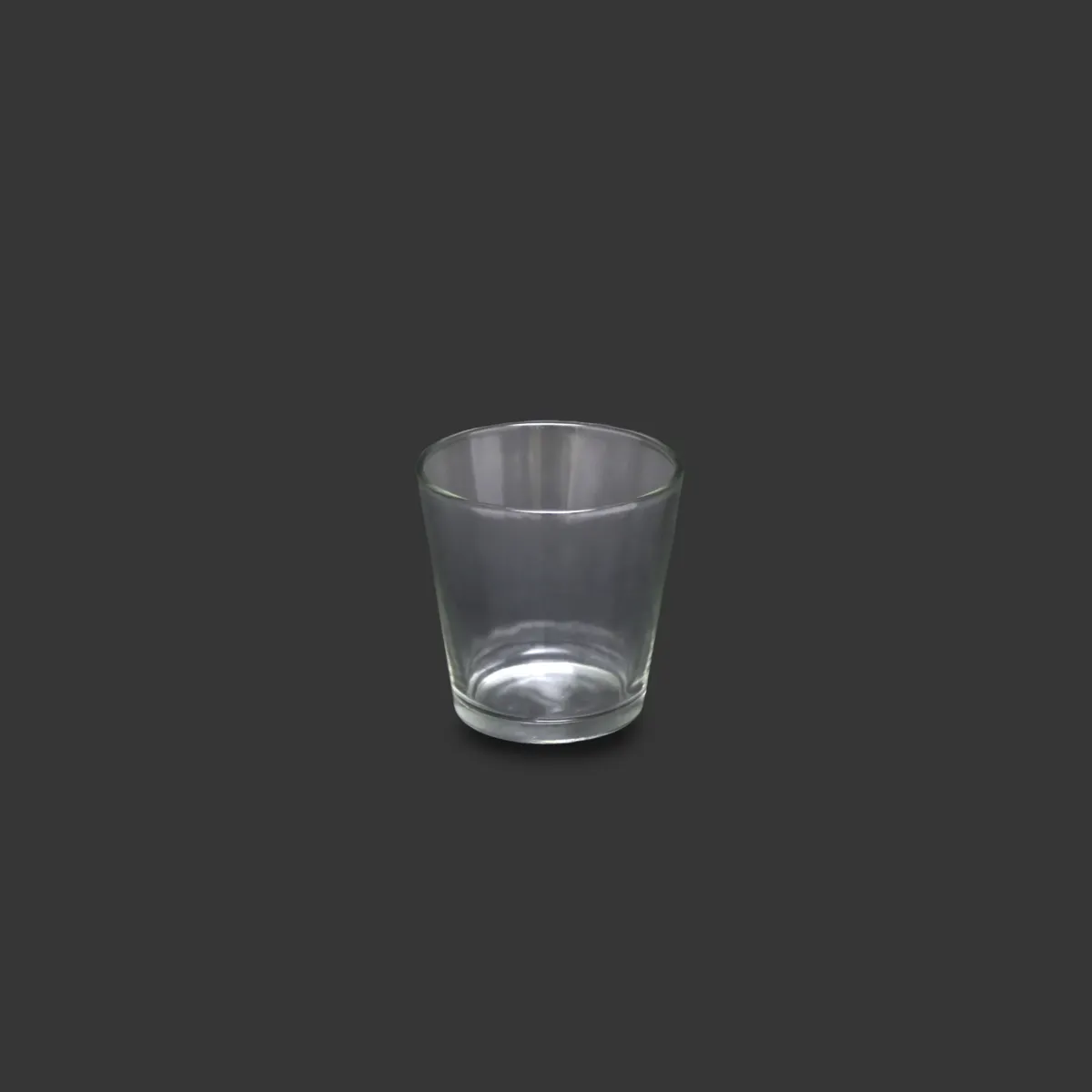 Colored Round Glass Bucket – Elegant Decorative Bowl