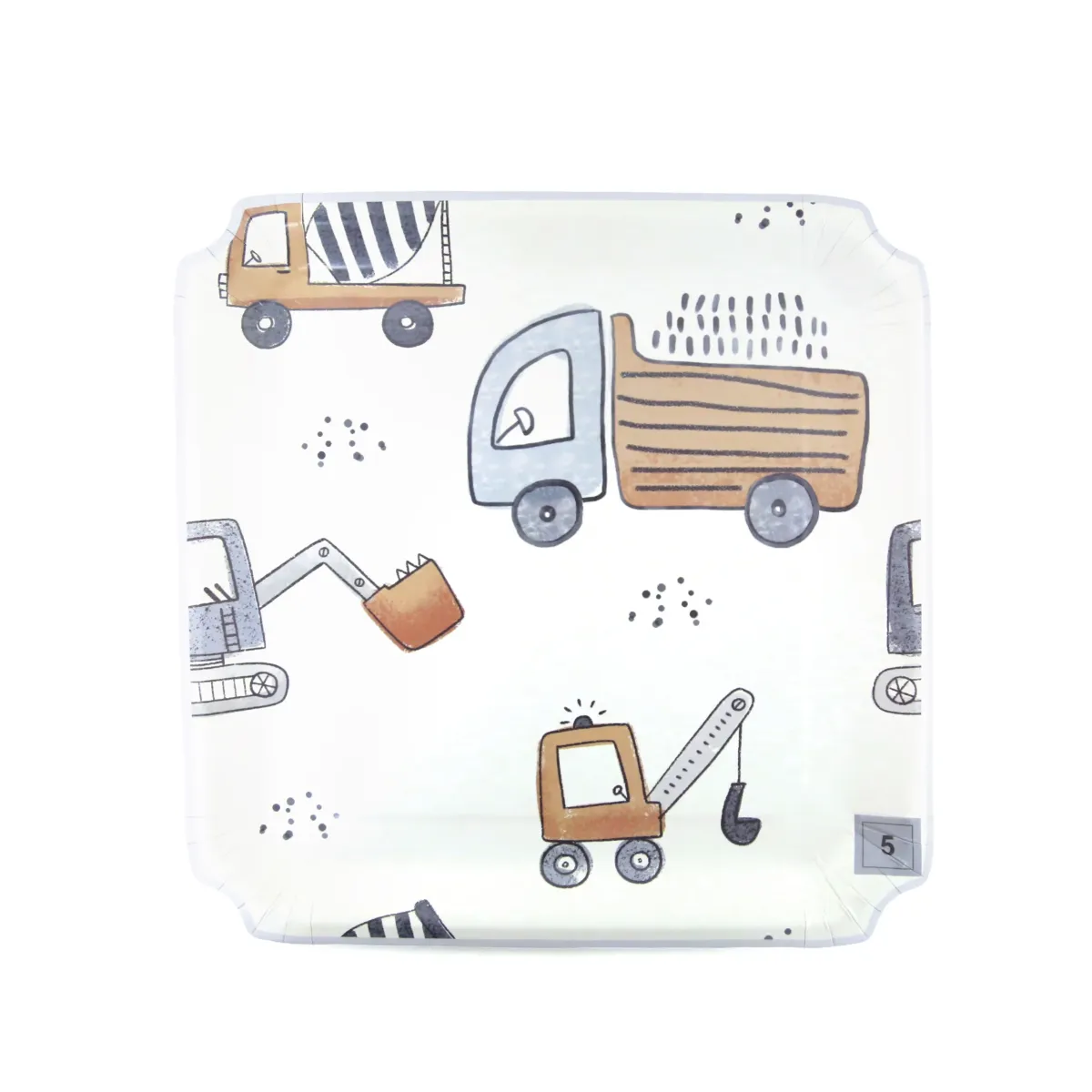 Truck Carton Plates – Kids Party Plates