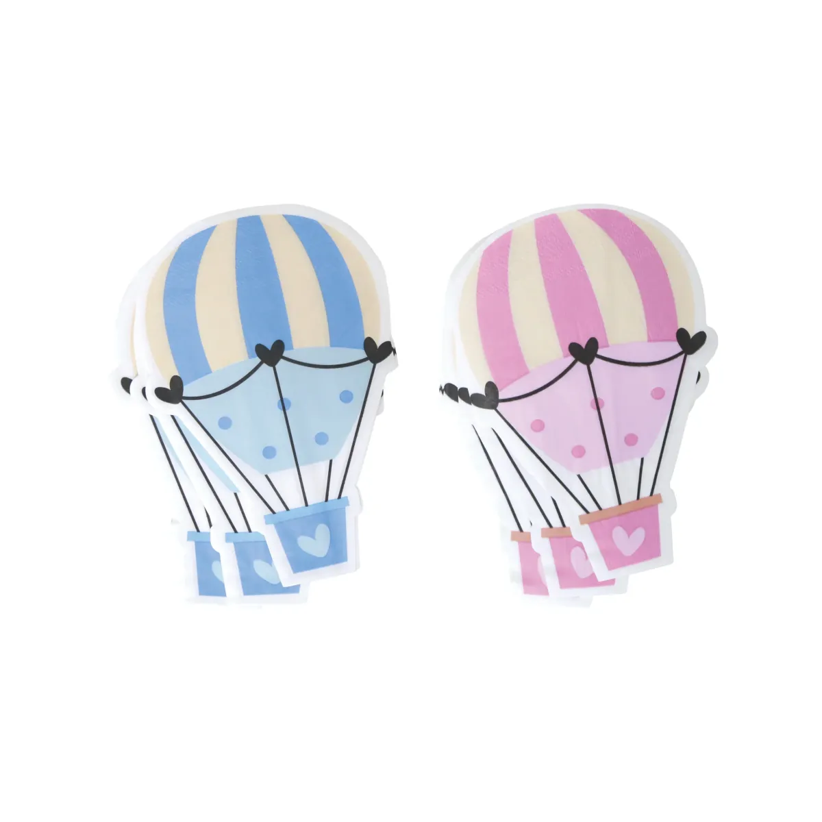 Air Balloon Napkins Colorful Party Table Decor