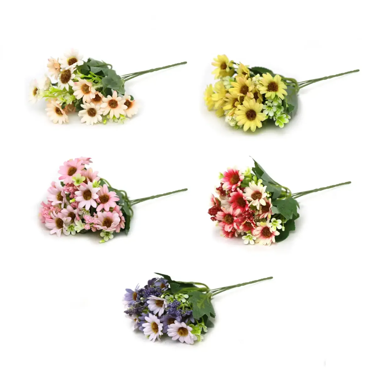 Artificial Multicolor Daisy Bunch