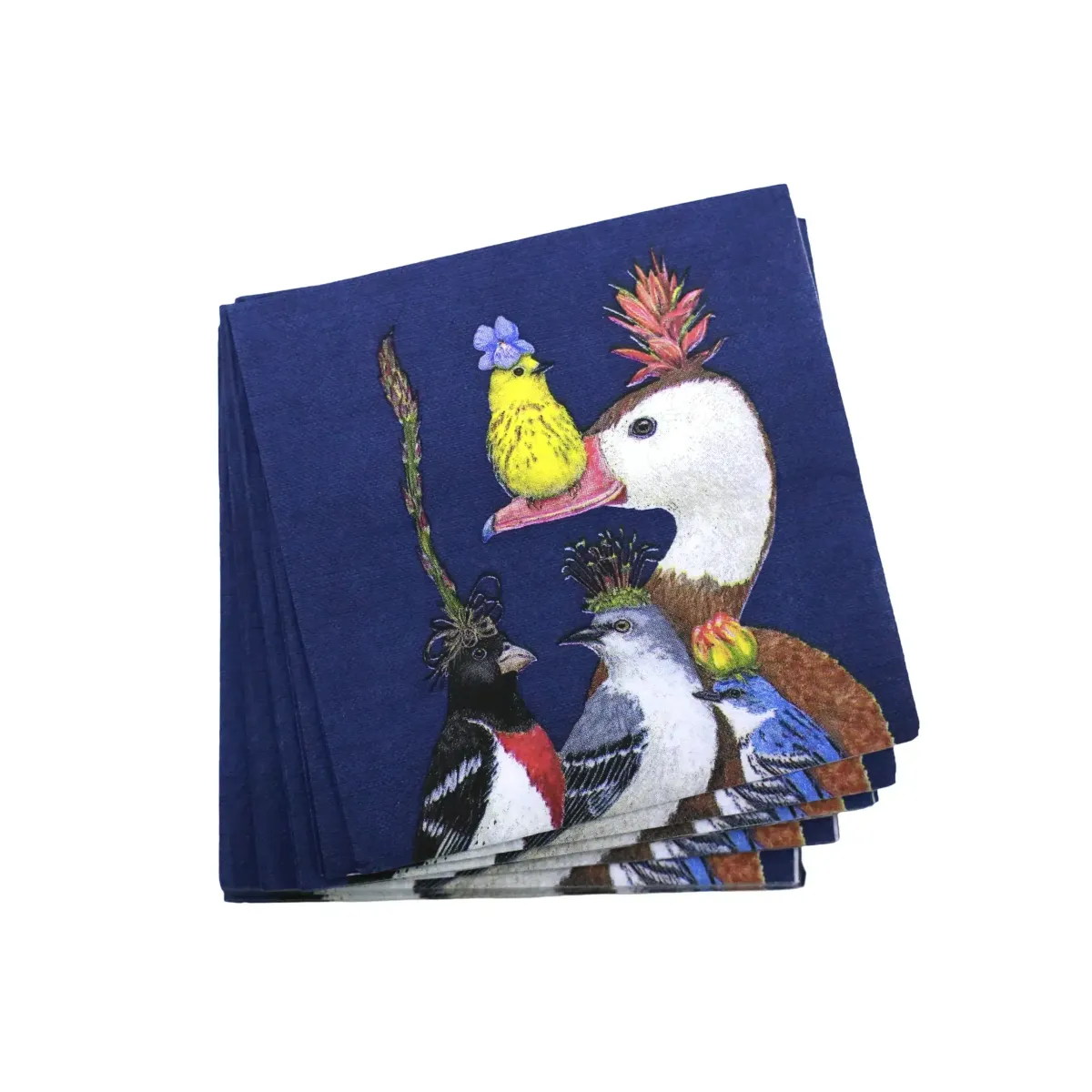 Feathered Friends Napkin – Bird‑Pattern Paper Sheets