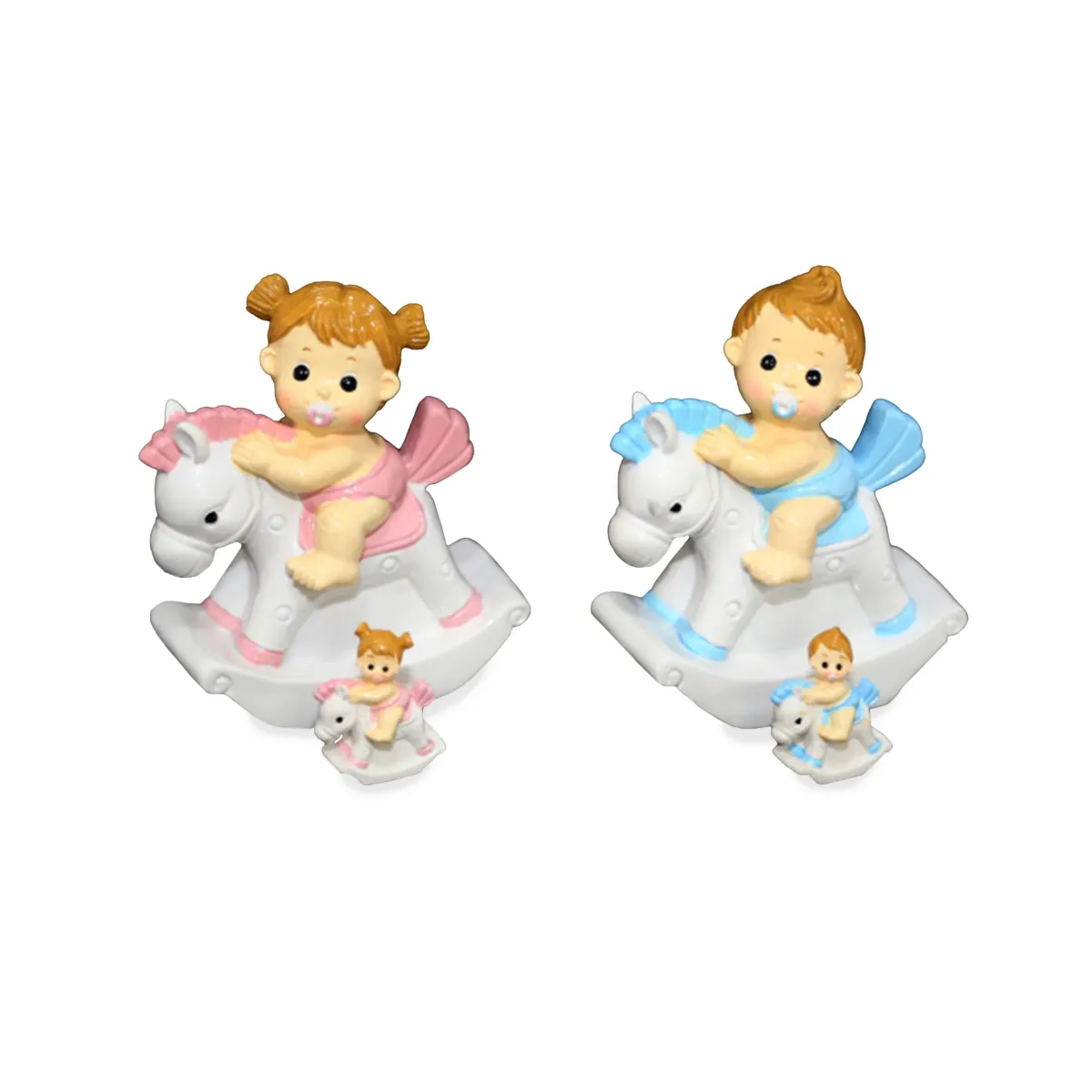 Baby Gender Rocking Horse Money Bank – Pink or Blue