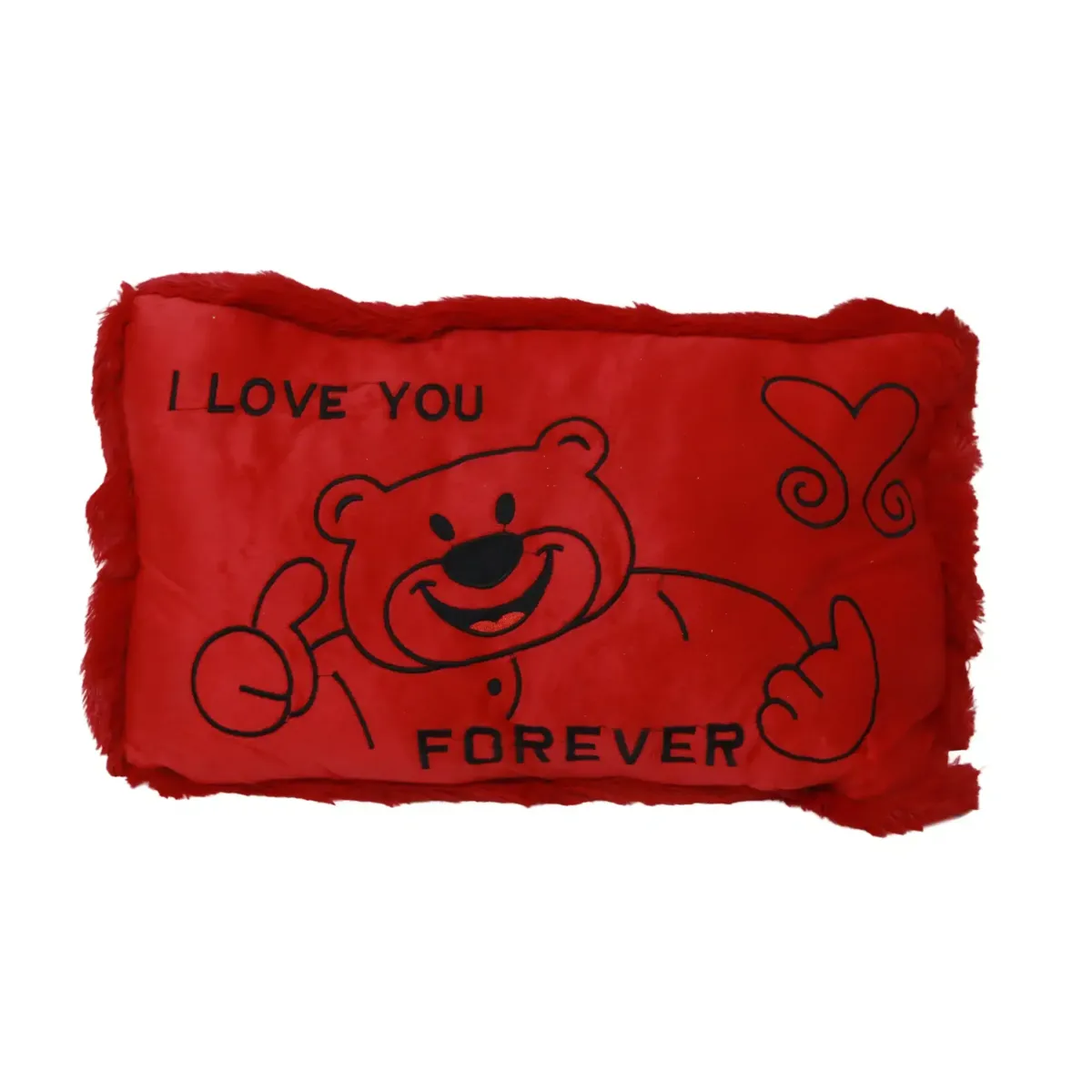 “I Love You Forever” Red Pillow – A Cozy Symbol of Enduring Love!