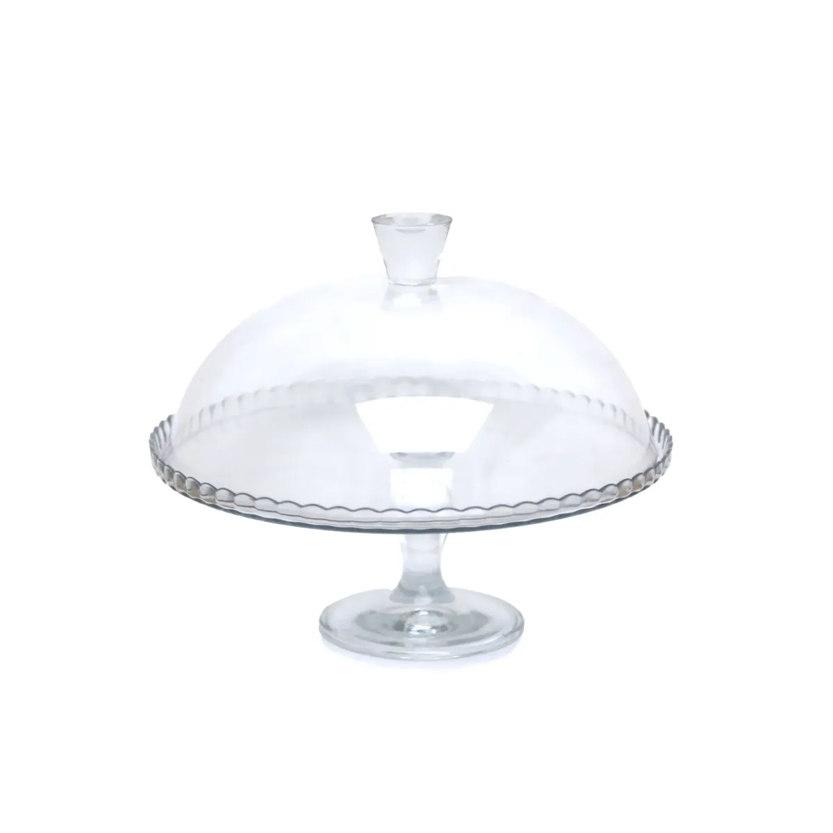 Covered Glass Cake Stand – Display Your Desserts with Elegant Style!