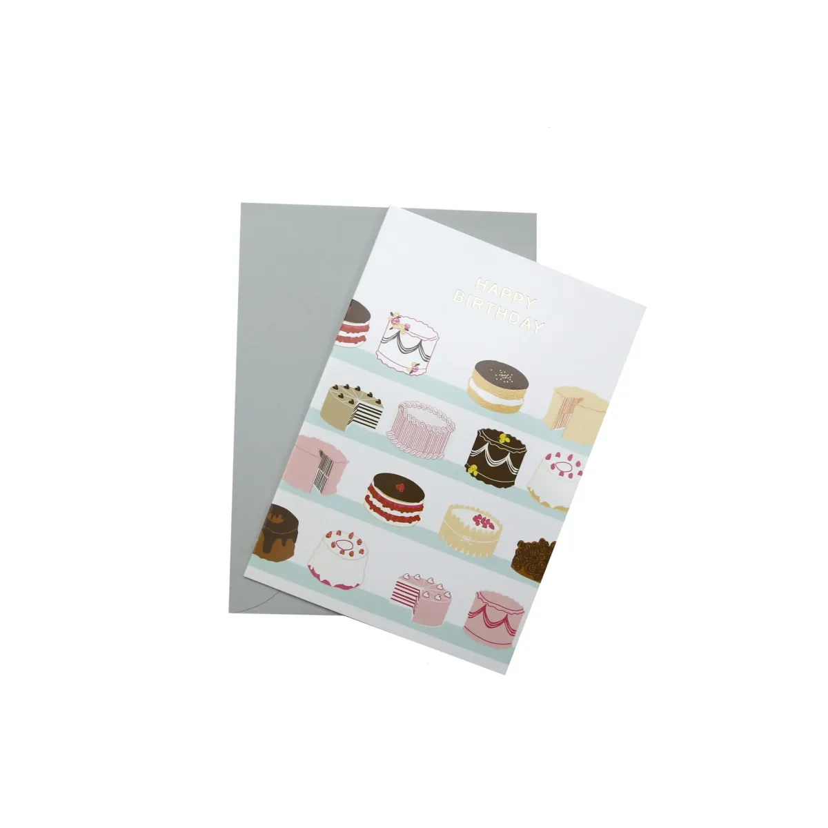 “Happy Birthday” with Cake Designed Gift Card – Sweeten Your Presents!