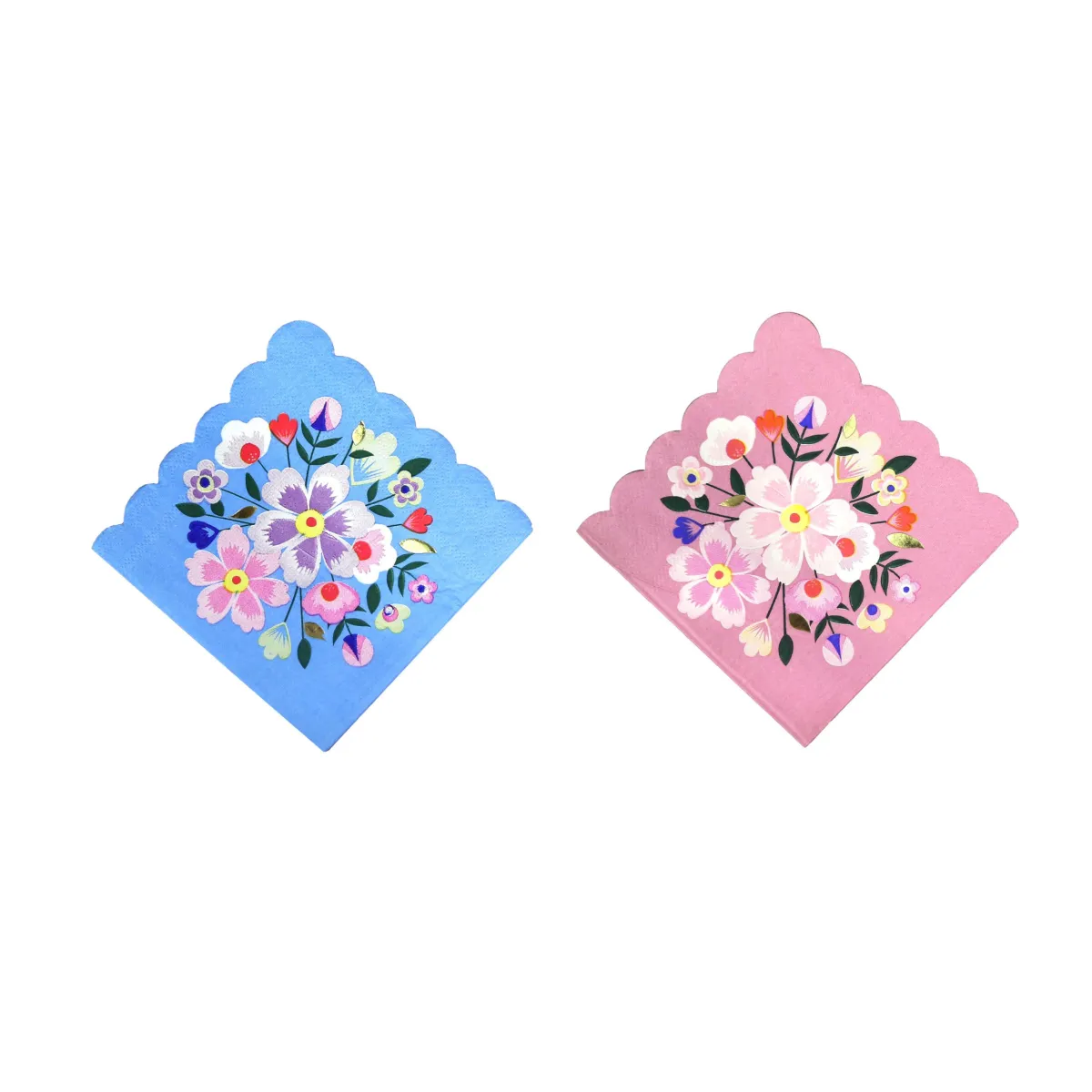 Flower Designed Napkins – Charming & Elegant Table Accent