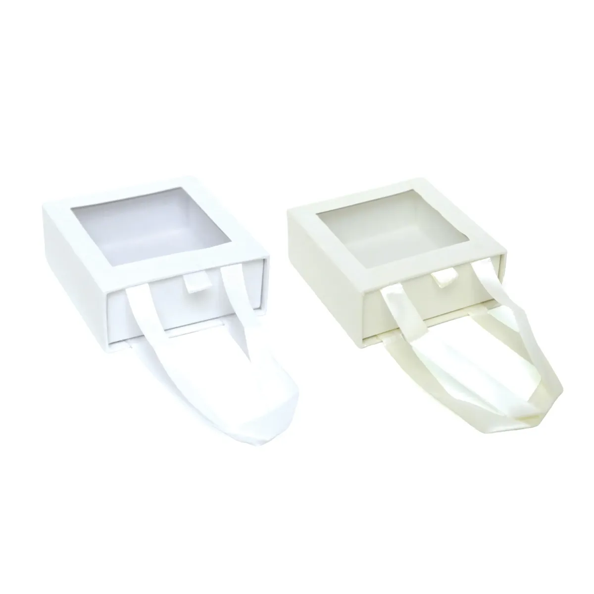 Square PVC Handle Carton Box