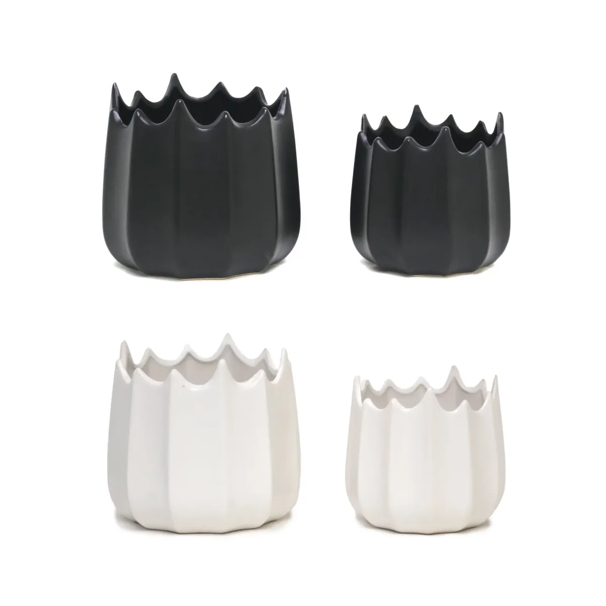 Crown Matt Ceramic Pot