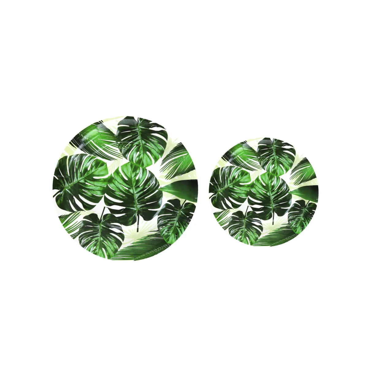 Exotic Leaves Carton Plate – Tropical Party Tableware