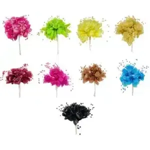 Rose & Pearl Bouquet Pick 9cm 12 Piece Pack