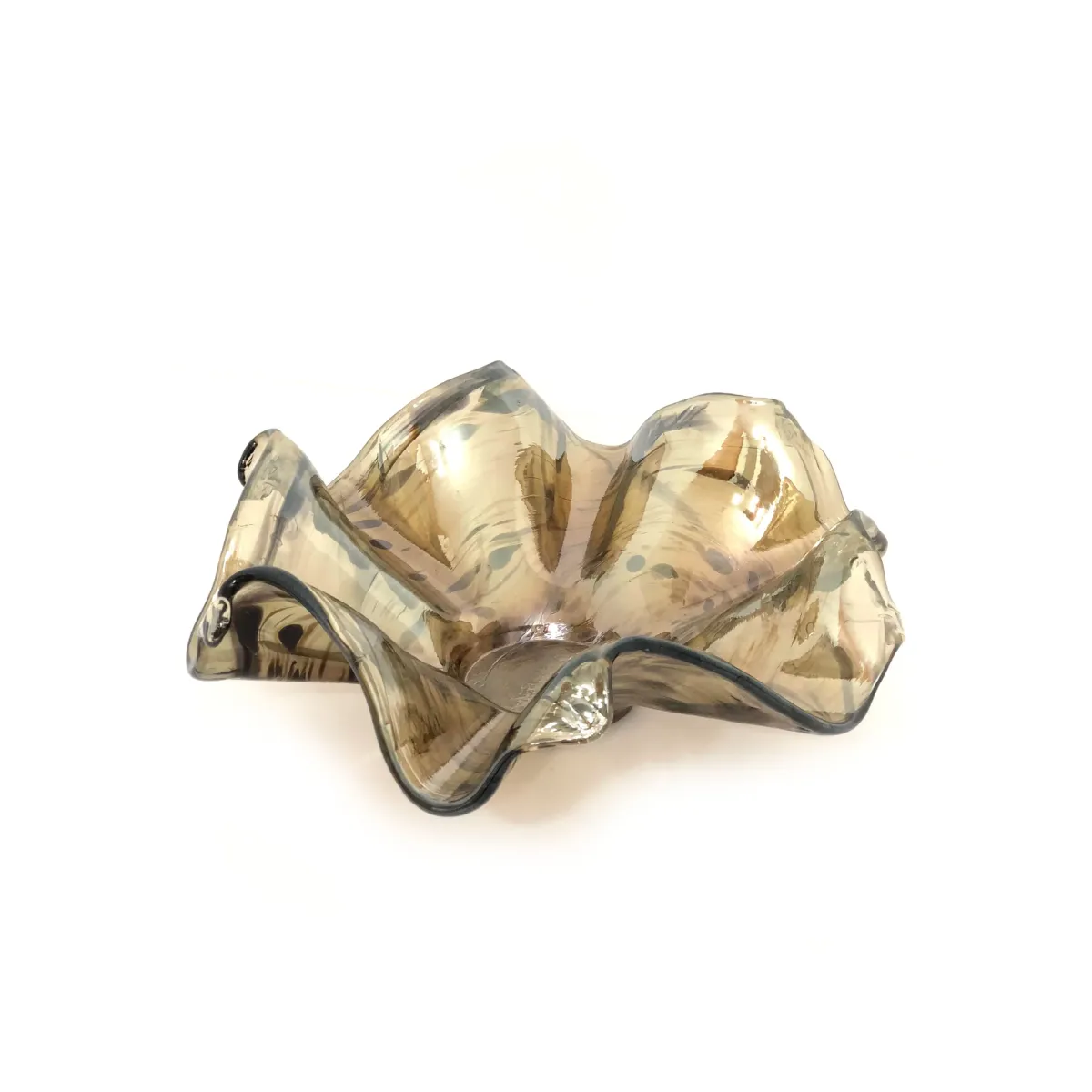 Pearl Gold W/Black Grits Star Bowl