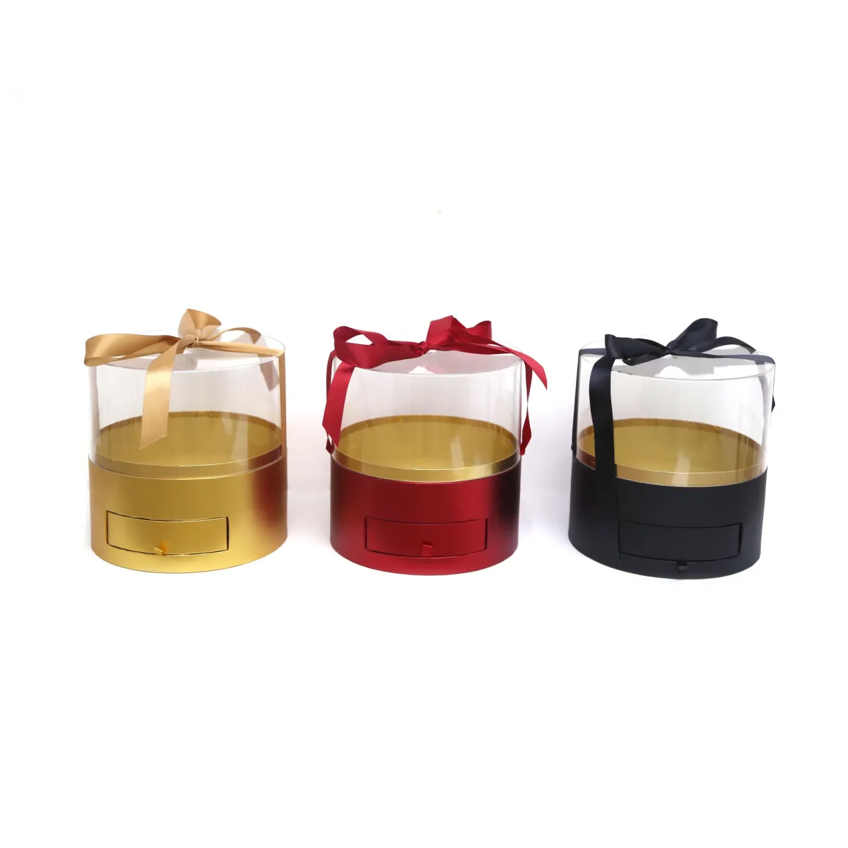 PVC Cover & Drawer Round Gift Box