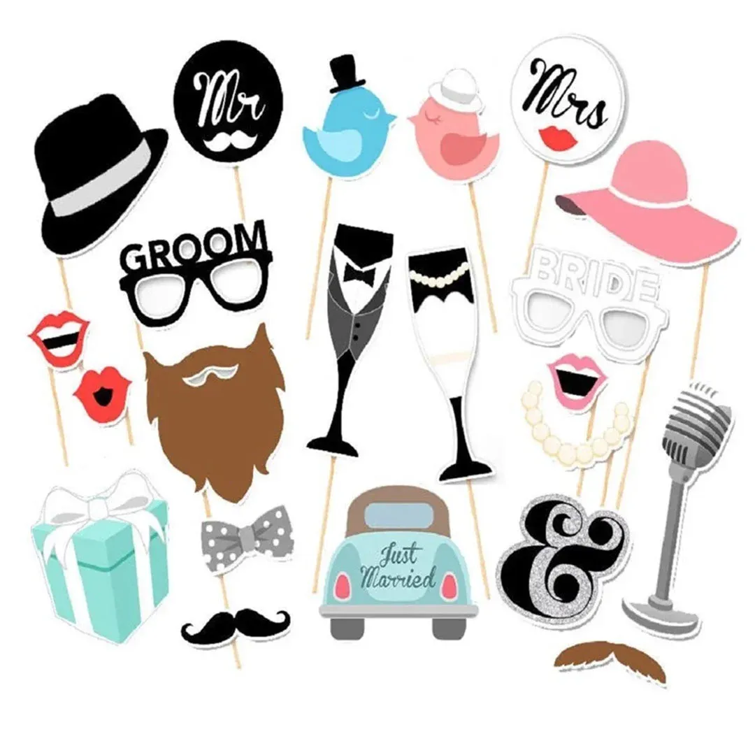 Mr & Mrs Props on Sticks – Celebrate Your Love Story with Fun!