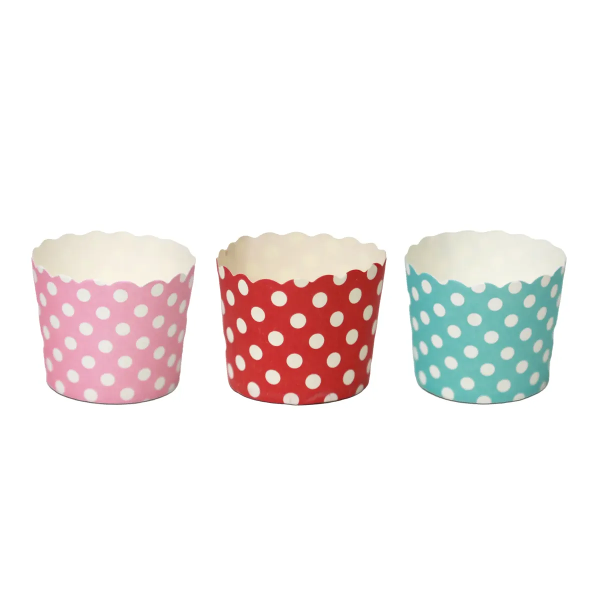 Cartoon Cupcake with White Dots – Delicious Treat