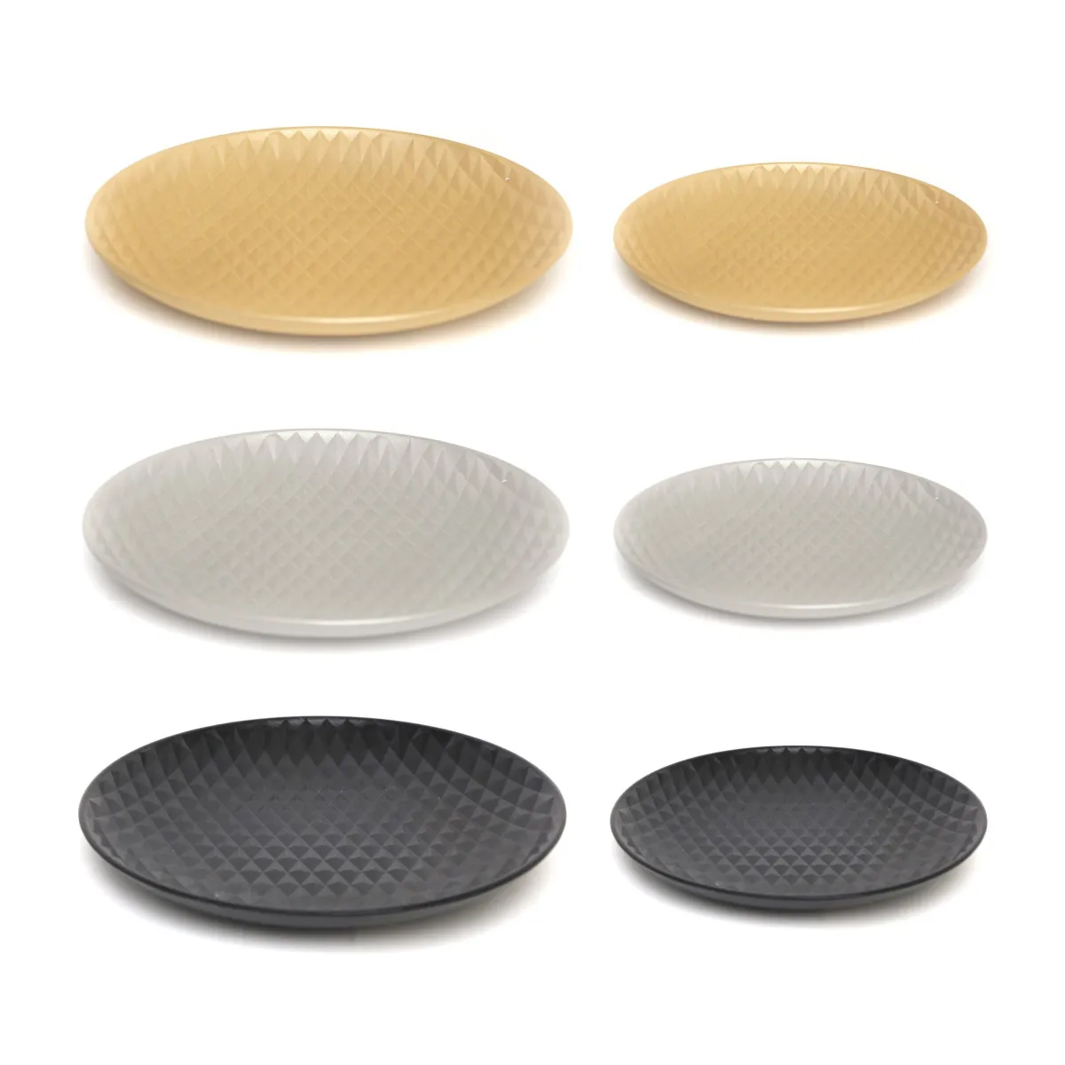 Round Rhombus Pattern Plate – Modern Serving Style