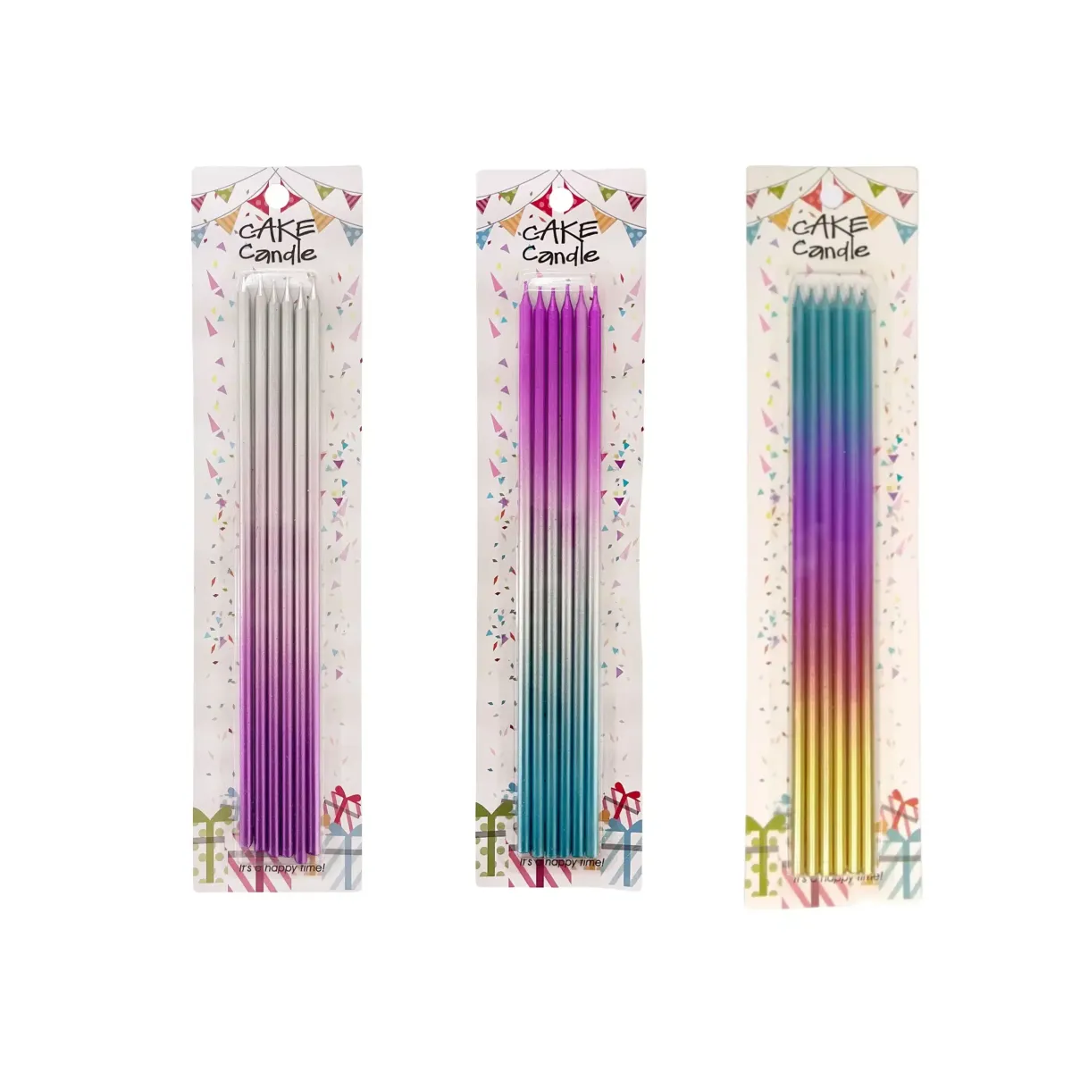 Tall 25 cm Party Candles – Pack of 6
